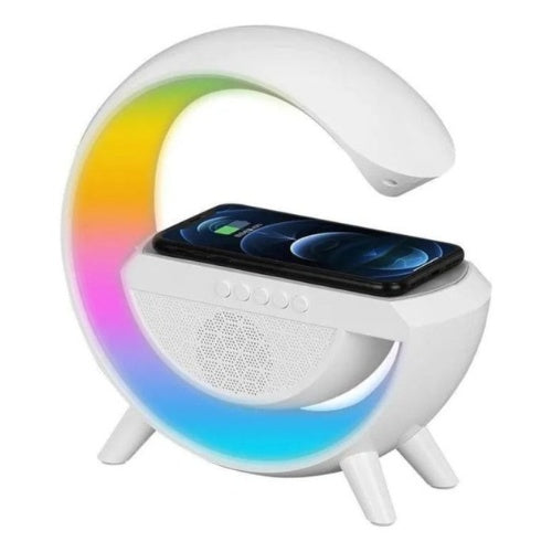 Parlante Lampara Rgb Cargador Inalambrico Bluetooth