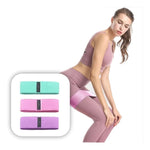 Set Bandas Elasticas En Tela X3 Resistencias Ejercicio Gym