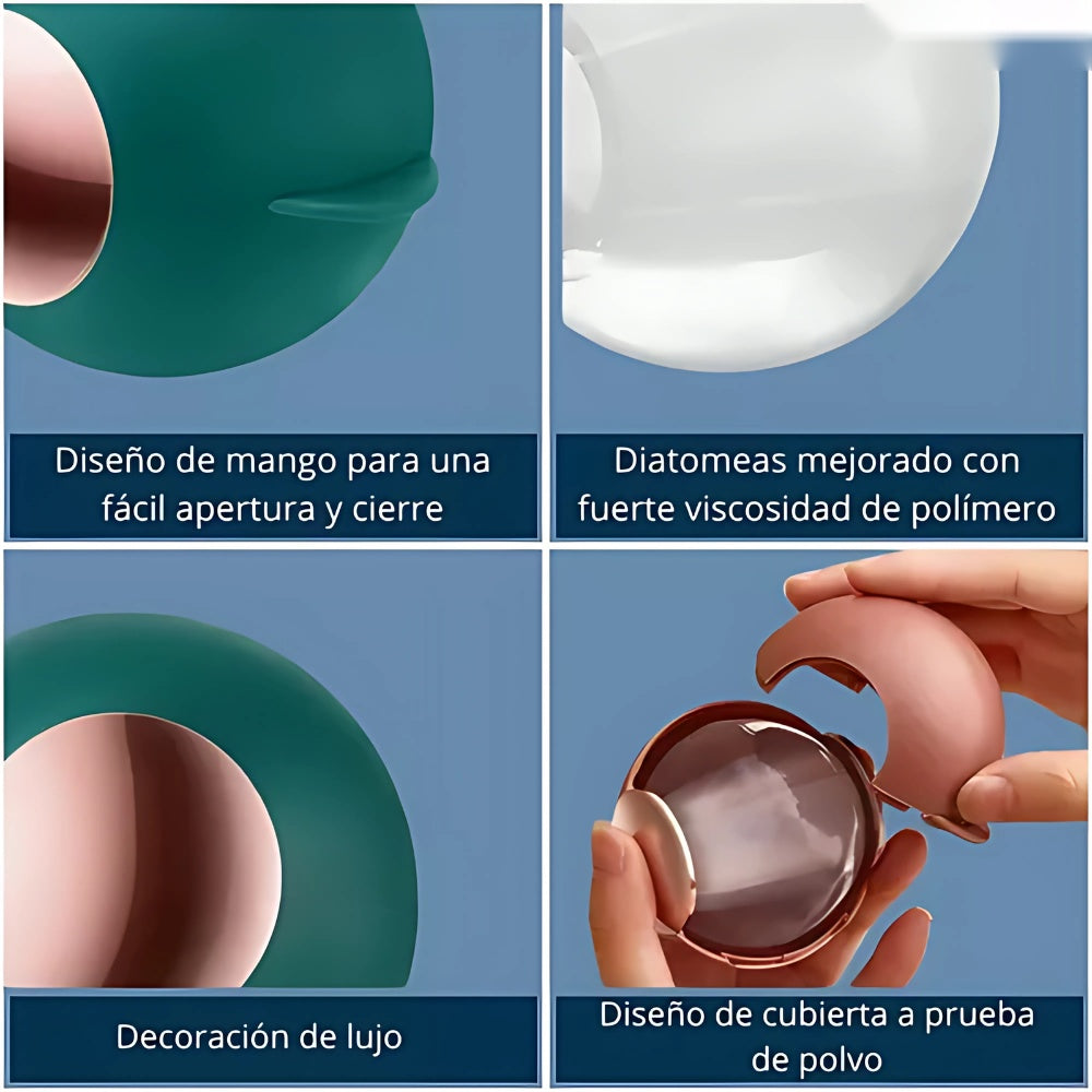 Combo Esfera Rodillo Silicona Quita Pelos + Cepillo Masaje Mascotas Vapor