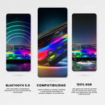 Parlante Bluetooth Alta Fidelidad Rgb Mp3 Usb Fm | Sonido Envolvente | Diseno Futurista