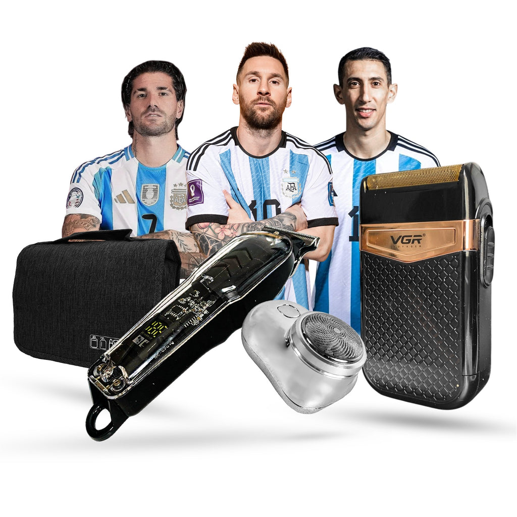 Maquina De Afeitar Patillera Shaver Maquina Viajera Estuche Edicion Campeon Mundial