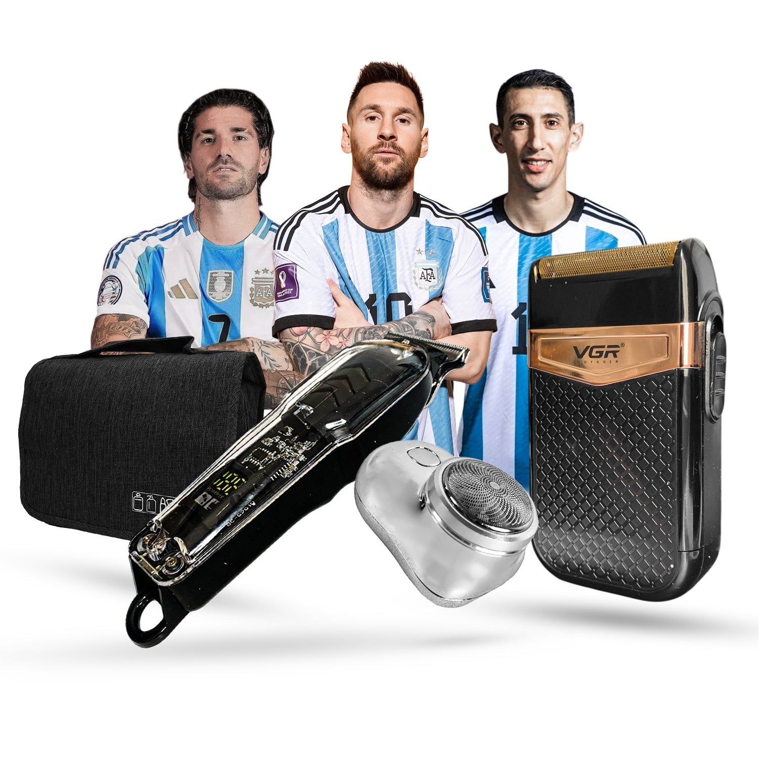 Maquina De Afeitar Patillera Shaver Maquina Viajera Estuche Edicion Campeon Mundial