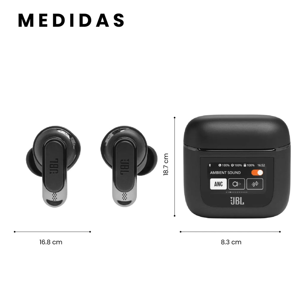 Audifonos Jbl Tour Pro 2 Calidad 1.1 Con Pantalla Tactil Negro Full Sound