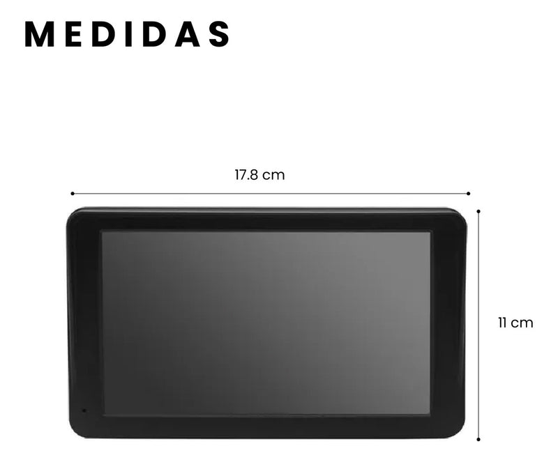 Gps Portatil Carplay & Android Auto Inalambrico 7 Pantalla Tactil Hd Camara Reversa Universal