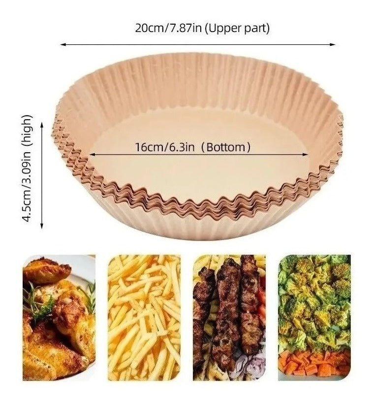 Forro O Papel Antiadherente Para Olla Freidora X 100 Piezas