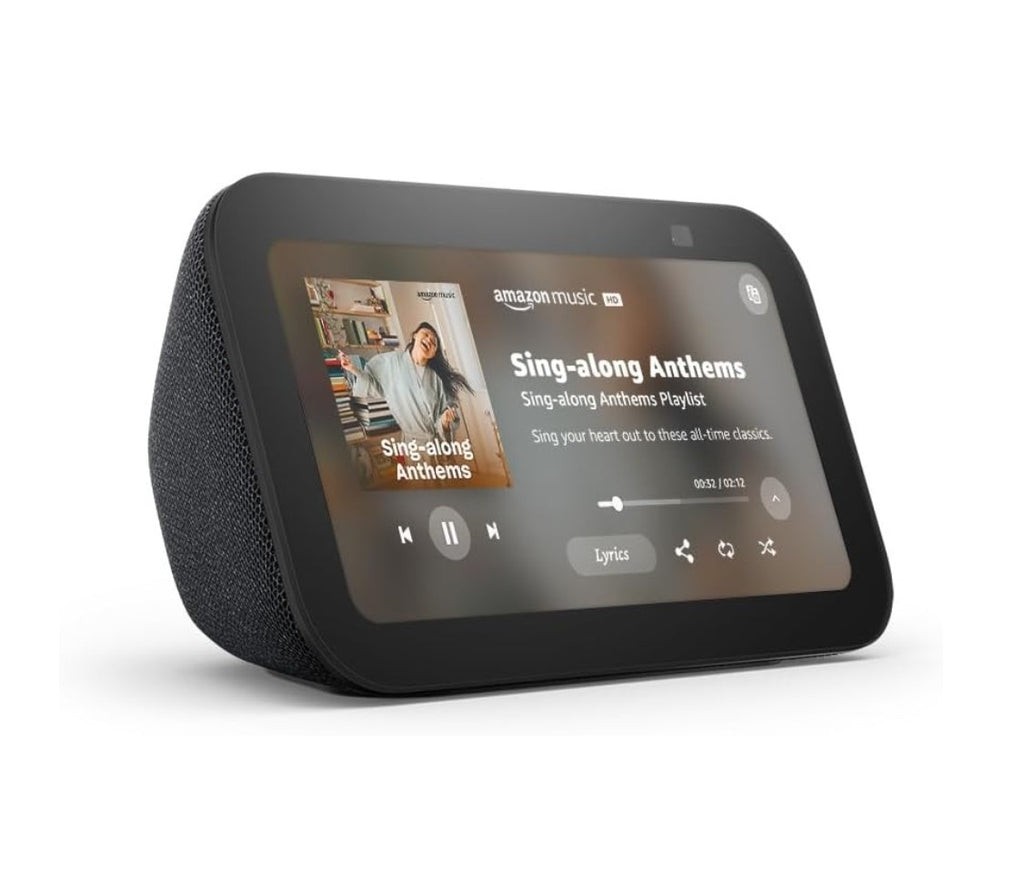 Amazon Echo Show 5 (Modelo Reciente) Pantalla Inteligente Con 2X Bajo Sonido Claro Negro