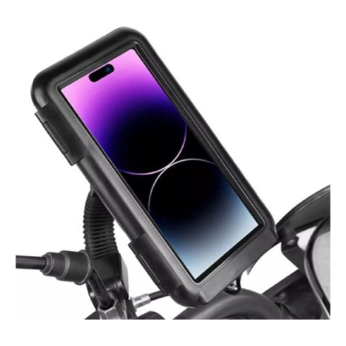 Holder Soporte De Celular Para Moto Impermeable De Espejo