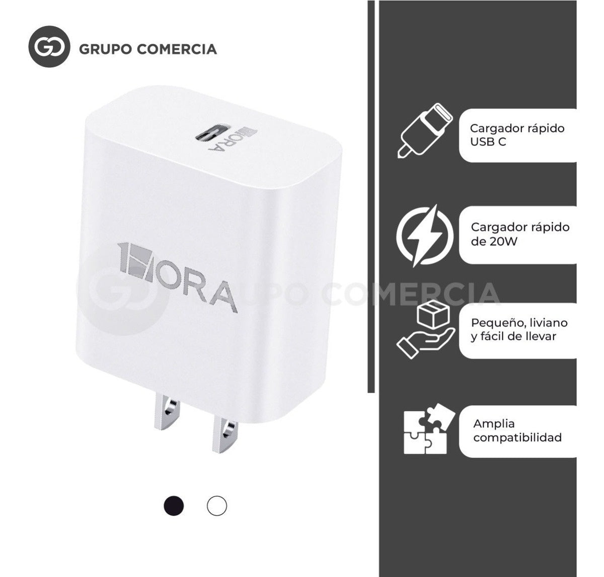 Cargador De Celular 20W Potente Tipo C Carga Rapida Gar 152