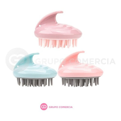 Cepillo Masajeador Cabello Cuero Cabelludo Aplica Shampoo