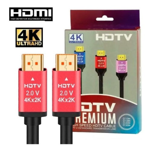 Cable Hdtv/Hdmi 4K / 2K Alta Definicion De 1.5 Metros