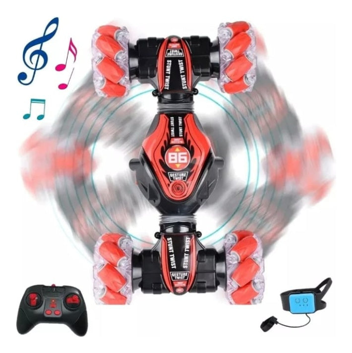 Carro Control Remoto 4X4 Sensor Manilla Juguete 2 Controles