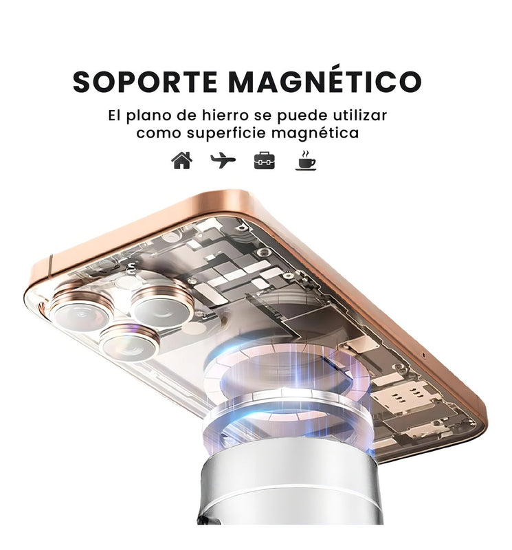 Soporte Holder Multifuncional Magnetico Universal Con Ventosa Para Celulares Y Tablets