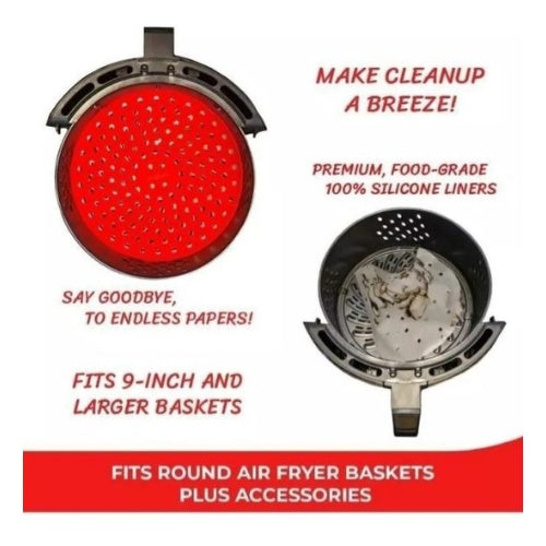 Tapete En Silicona Fondo Para Olla Freidora Air Fryer 20Cm