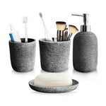 Organizador De Bano 4 Piezas De Lujo Con Dispensador De Jabon Premium Elegante