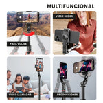 Estabilizador Gymbal Tripode Selfie Todo En 1 Aluminio Con Bluetooth L19 Profesional