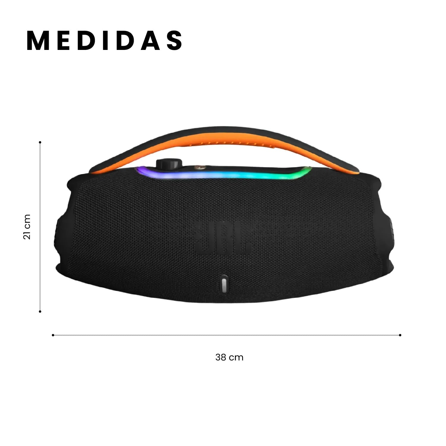 Parlante Boom Box 3 Replica 1.1 Jbl Grande Bluetooth Sonido Potente Negro