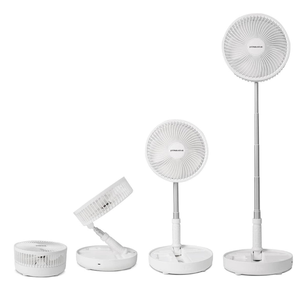 Mini Ventilador Con Base Ajustable De Altura Recargable
