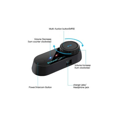 Intercomunicador Bluetooth Tcom Moto Sin Pantalla Impermeable Manos Libres