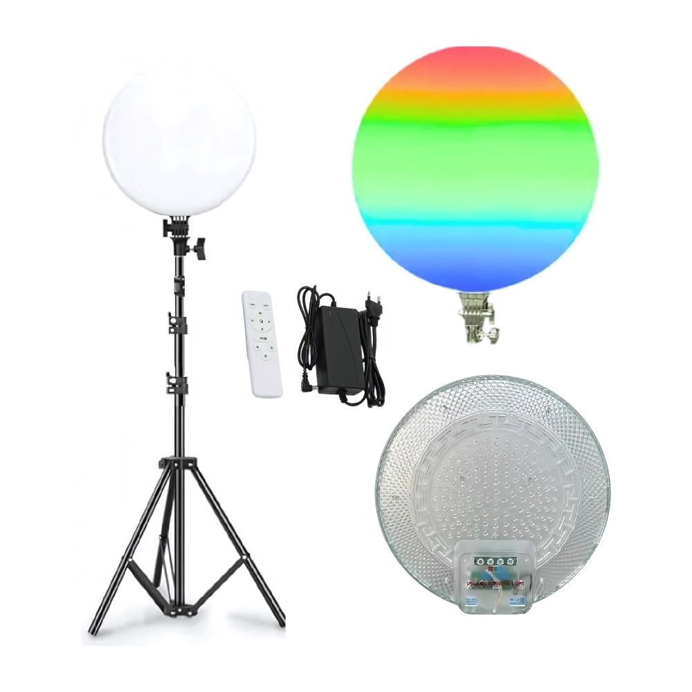 Panel Iluminacion Profesional Creacion De Contenido Multicolor Ajustable Rgb Tripode