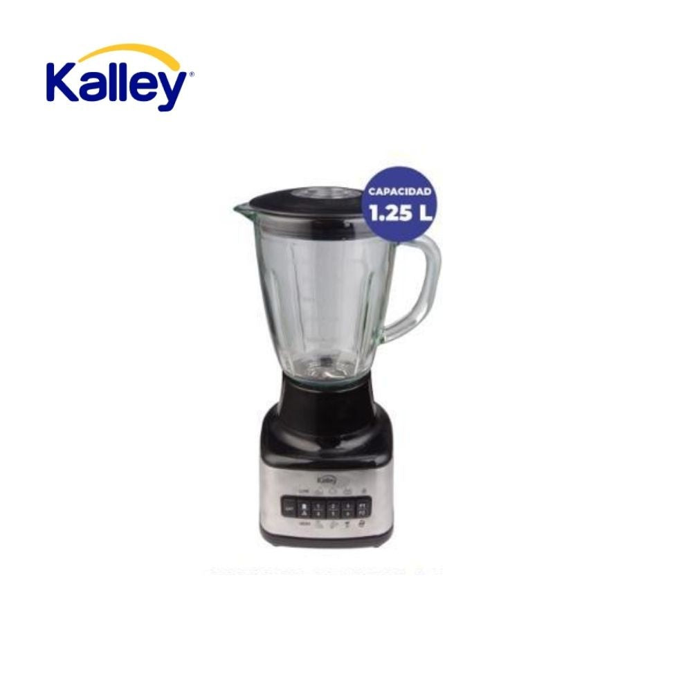 Licuadora Kalley Vaso Vidrio 1.25L 8 Velocidades Potente Cocina Hogar