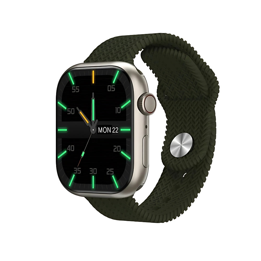 Reloj Inteligente Amoled H9 Plus Pulso Siliconado Verde Mobulaa Llamadas Innovo Tech