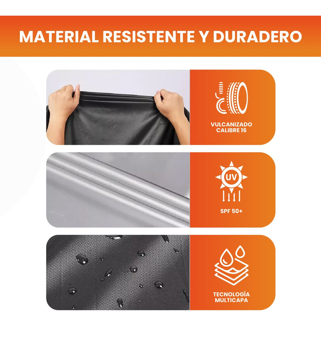 Carpa Funda Protectora Para Moto Lluvia Rayos Uv Impermeable Con Estuche Innovo