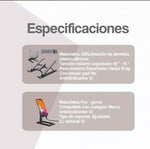 Base Portatil Tablet Ergonomica Reclinable 5 Niveles + Soporte Carga Celular