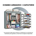 Closet Armable 3 Cuerpos Con Zapatero Slim Organizador Hogar