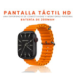 Smartwatch V11 Clasic Con Audifonos Air 7 Pulsos Serie 8 Sport Naranja