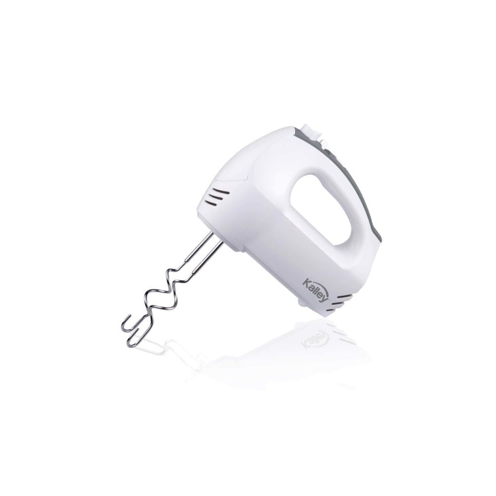 Batidora De Mano Kalley 300W 5 Velocidades Ganchos Amasadores De Acero Inoxidable