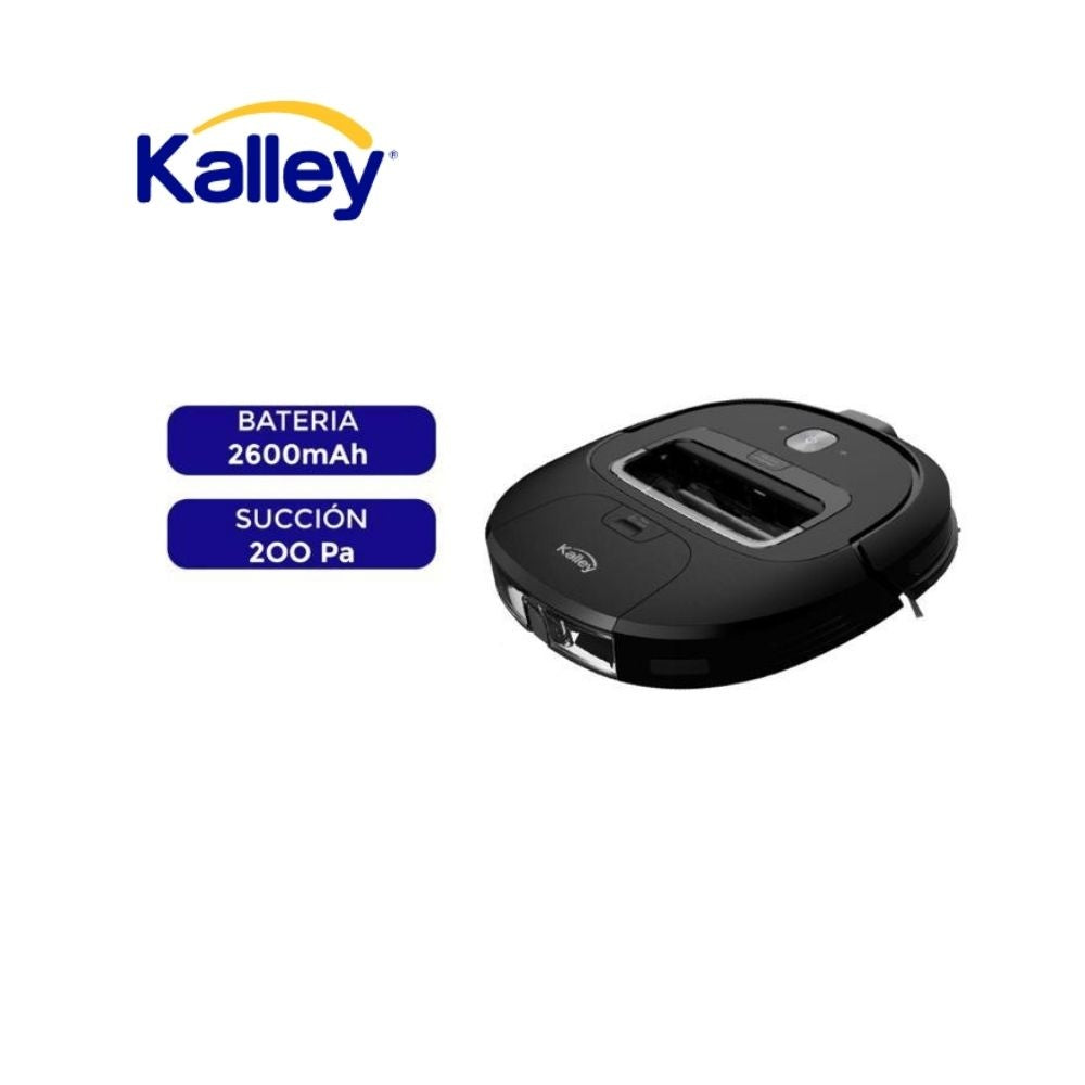 Aspiradora Robot Kalley 2600Mah Succion 200Pa Inteligente Automatica