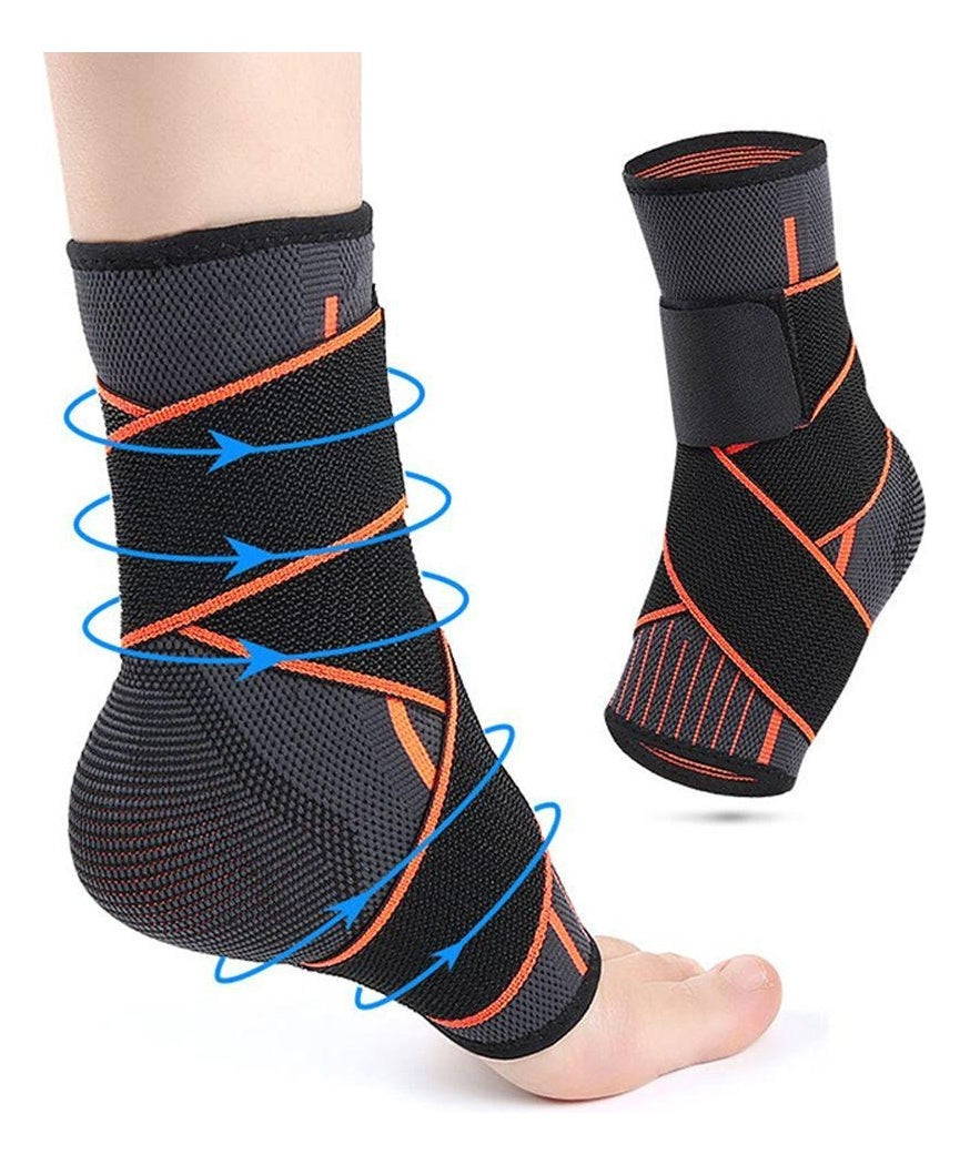 Tobillera Doble Compresion Elastica Soporte Tobillo Deporte