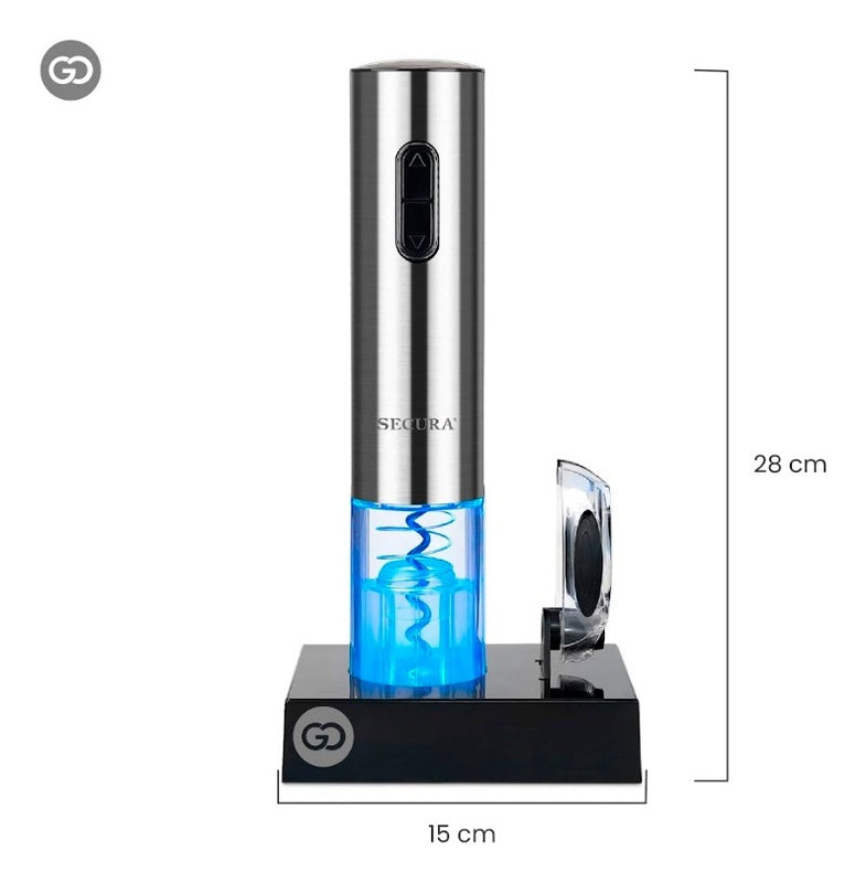 Descorchador Saca Corcho Electrico Recargable Premium