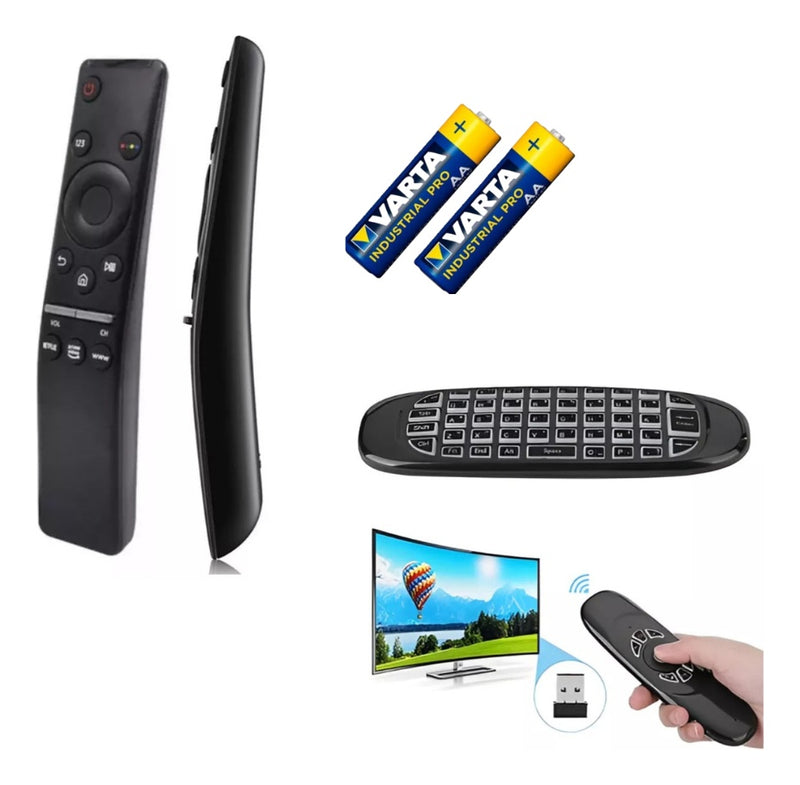 Control Remoto Compatible Smarttv Samsung Con Air Mouse Teclado Universal Usb