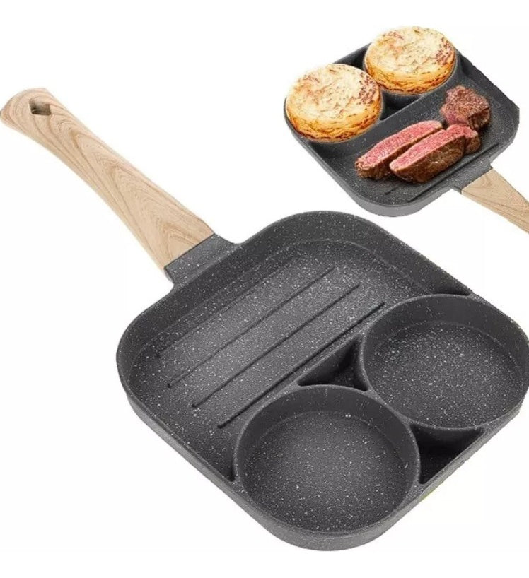 Sarten Antiadherente Multiuso 3 En 1 Para Huevos Carne Small