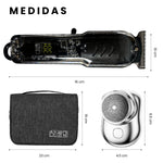 Afeitadora Electrica Inalambrica + Mini Shaver De Regalo + Estuche De Viaje