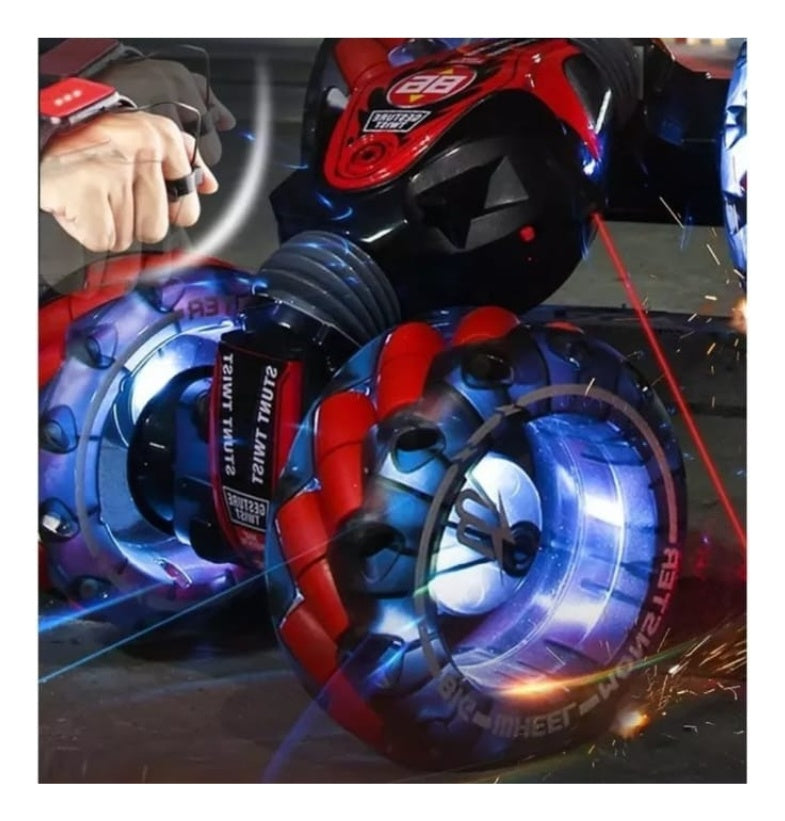 Carro Control Remoto 4X4 Sensor Manilla Juguete 2 Controles