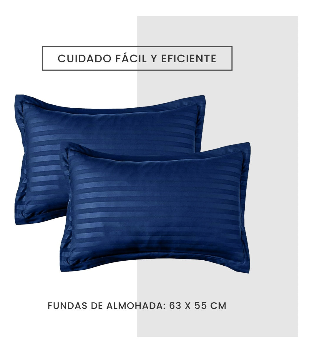 Edredon Cubrelecho Premium Cama Doble Con Fundas Para Almohada Innovo Home