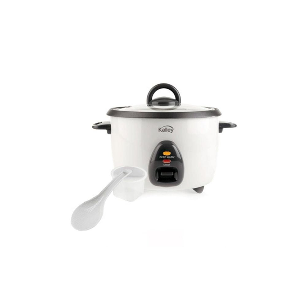 Olla Arrocera Electrica Kalley 1 Litro 5 Tazas Antiadherente Con Tapa Vidrio