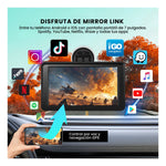 Gps Portatil Carplay & Android Auto Inalambrico 7 Pantalla Tactil Hd Camara Reversa Universal