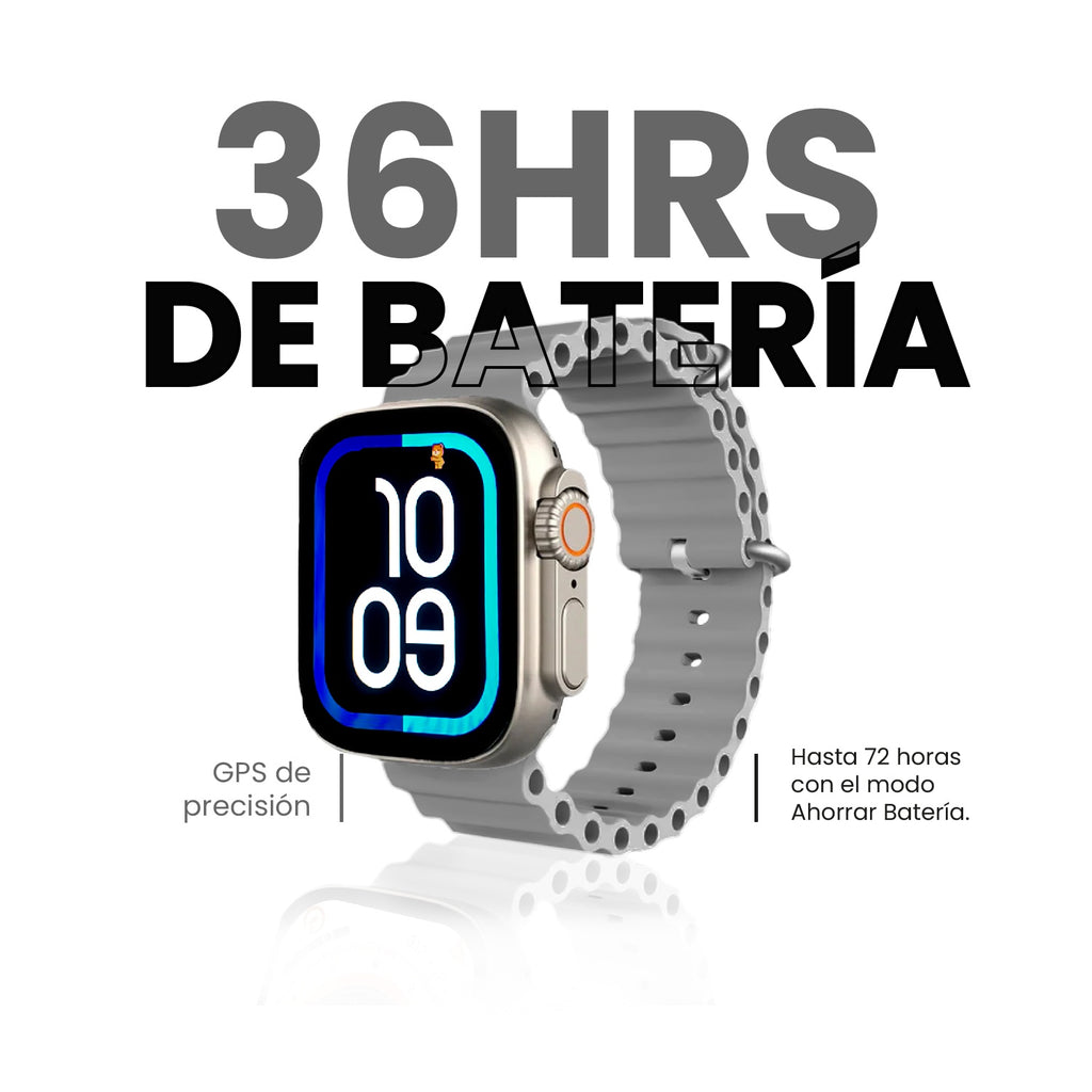 Smartwatch Hk 10 Ultra Amoled Chat Gpt Alta Gama Compatible Con Android Ios Gris Edition