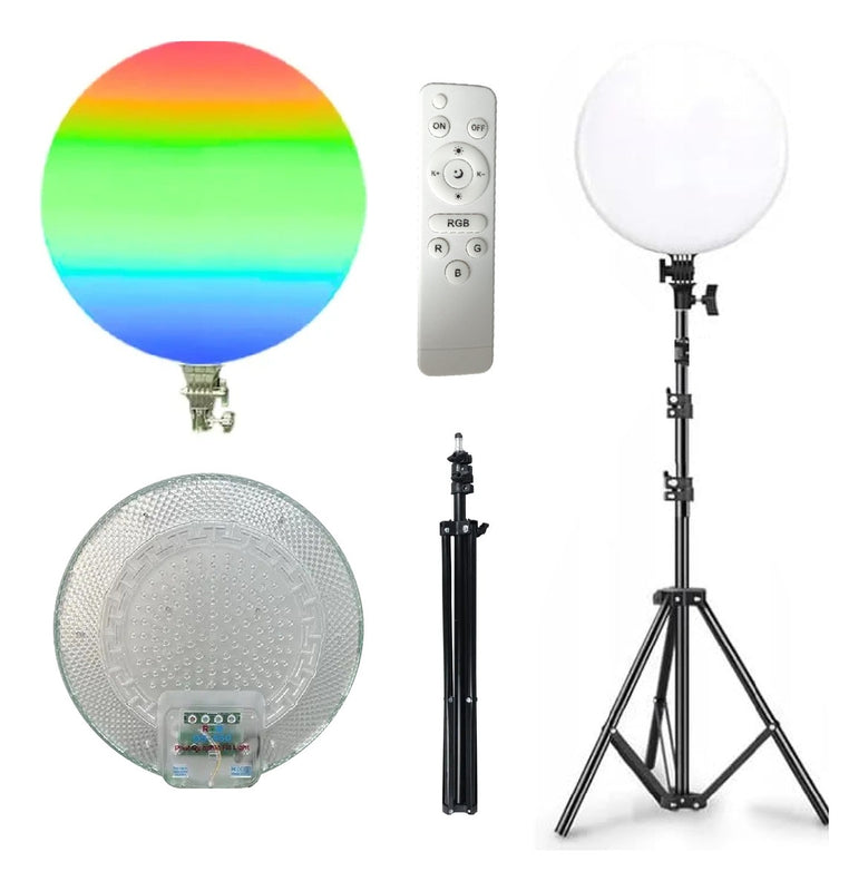 Panel De Iluminacion Profesional Multicolor Ajustable Rgb 3000W Con Tripode 2M