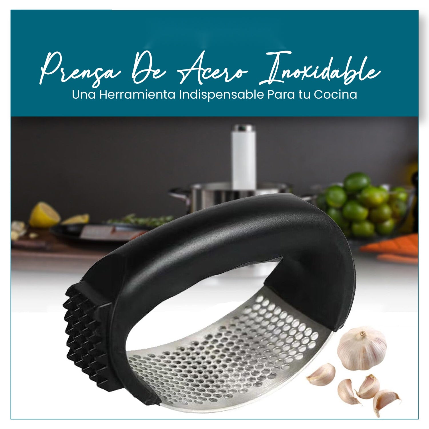 Combo Platero Escurridor Mangos Madera + Set Utensilios X19 Piezas En Silicona + Obsequio Triturador De Ajo