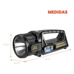 Linterna Multifuncional 10-1 Panel Solar Doble Lente 8000Lm