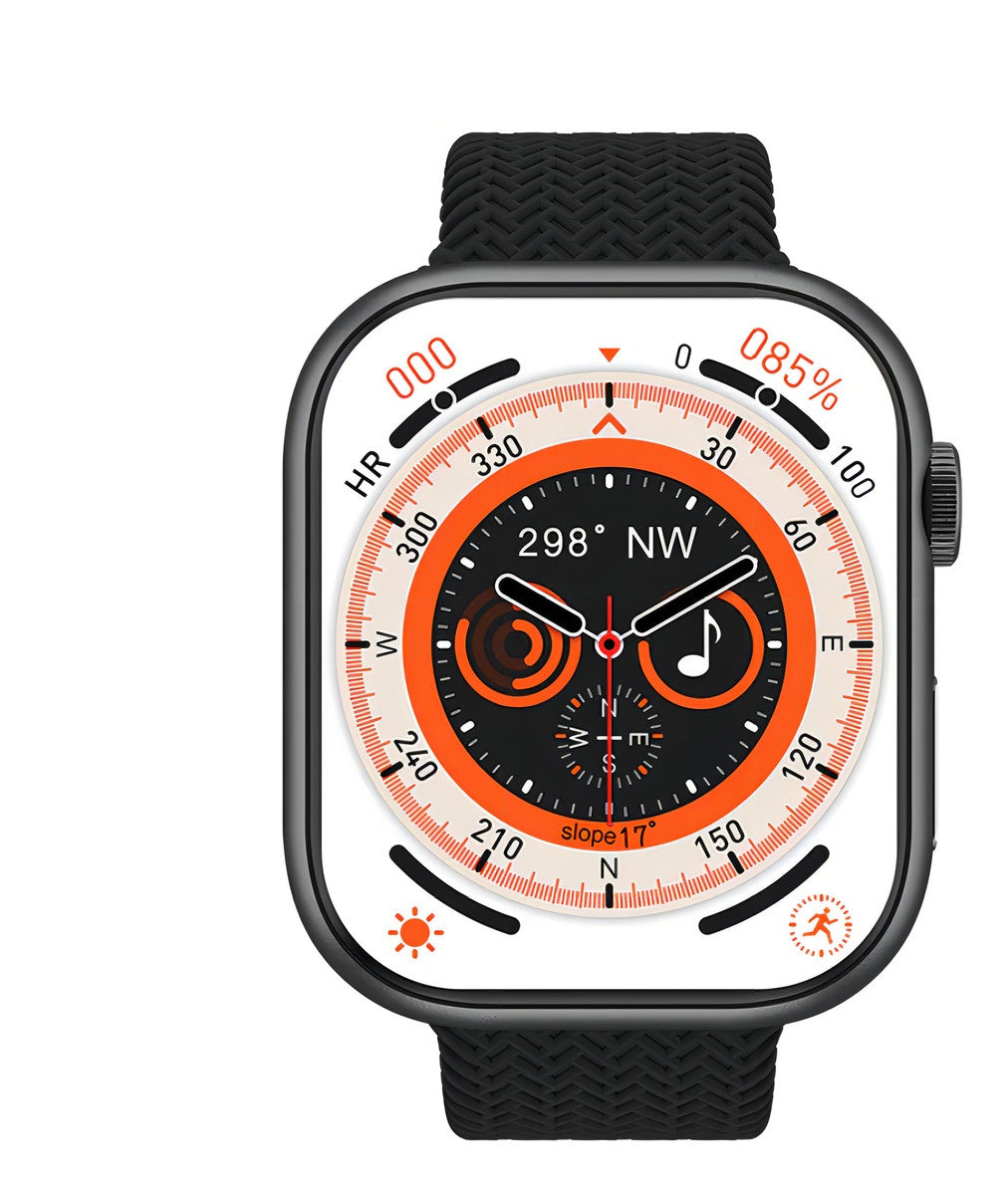 Smartwatch Amoled Plus H9 Mobulaa Banda Color Negro Con Asistente De Voz