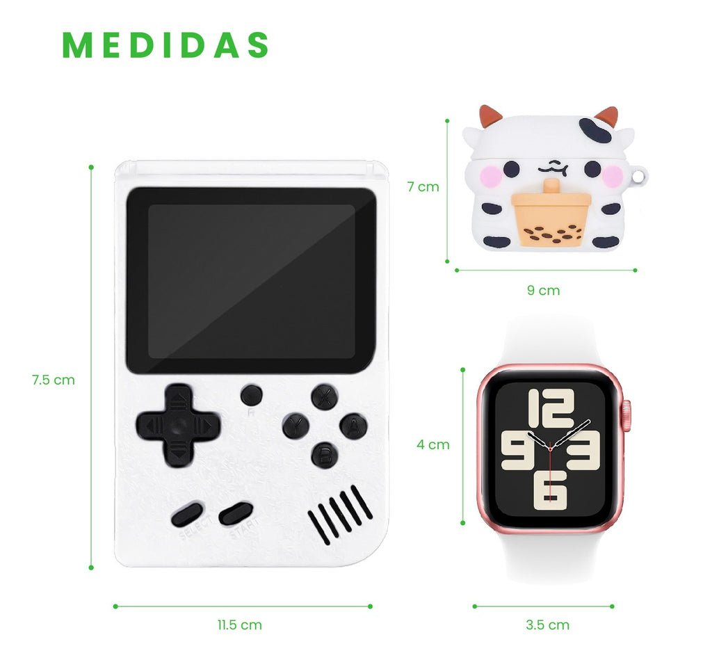 Smart Watch Deportivo Serie 8 Plus Con Audifonos Case Y Videojuegos K9