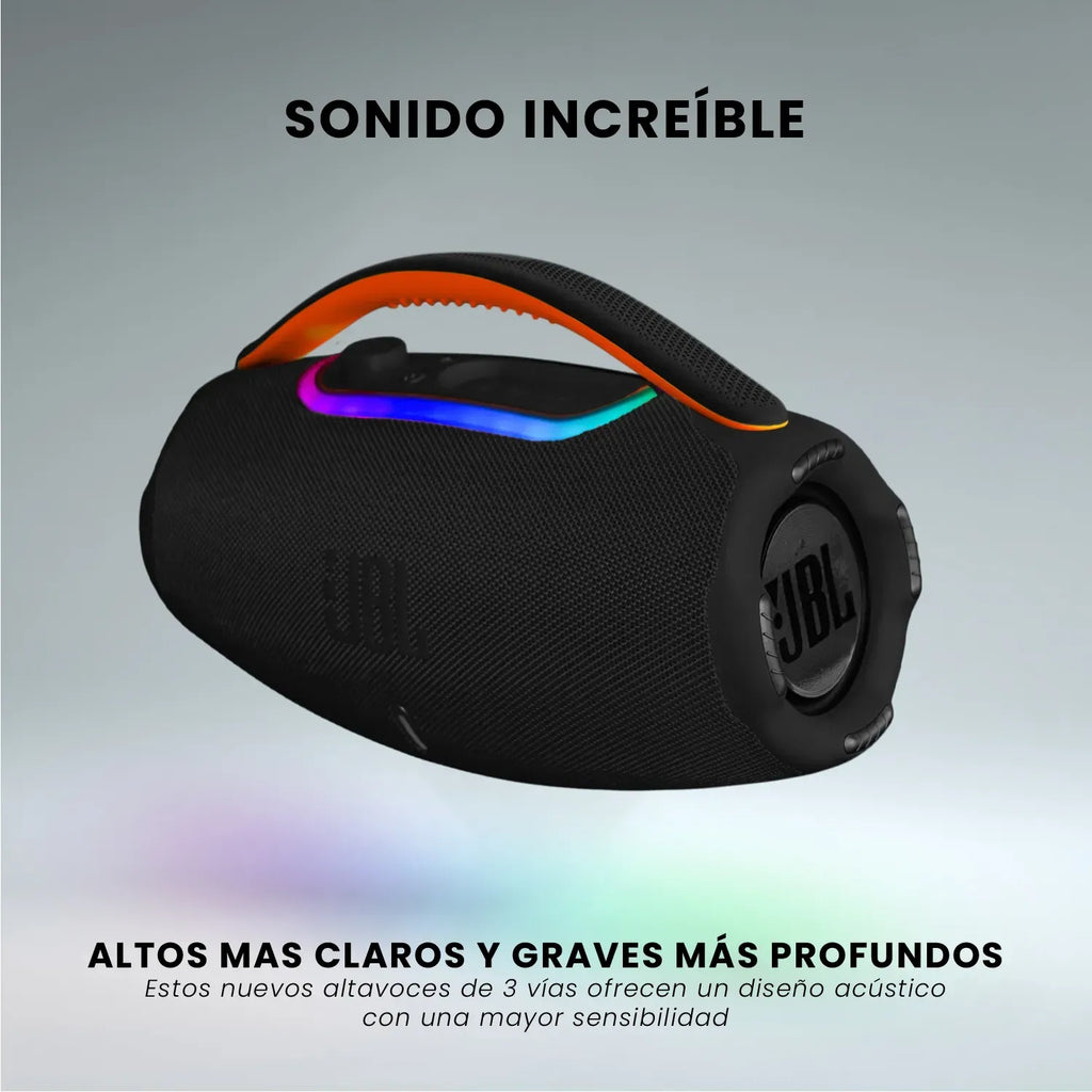 Parlante Boom Box 3 Replica 1.1 Jbl Grande Bluetooth Sonido Potente Negro