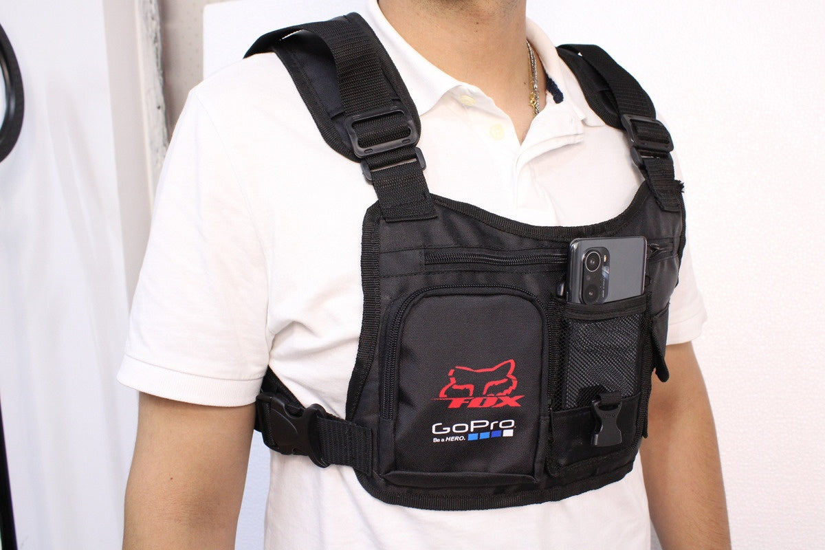 Pechera Para Motociclista Multifuncion Porta Celular