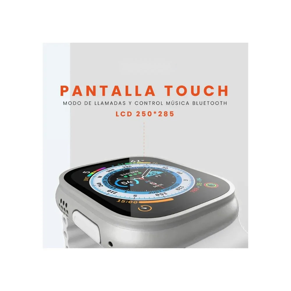 Doble Combo Smartwatch T8 Ultra Plus + Audifonos Airpods Pro (Segunda Generacion) Full Calidad 1.1