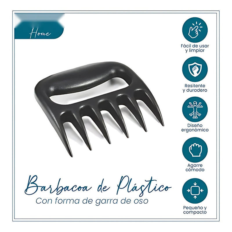 Combo Utensilios Asado X29 Piezas + Set X6 Cuchillos Negros + Obsequio 2 Garras De Oso